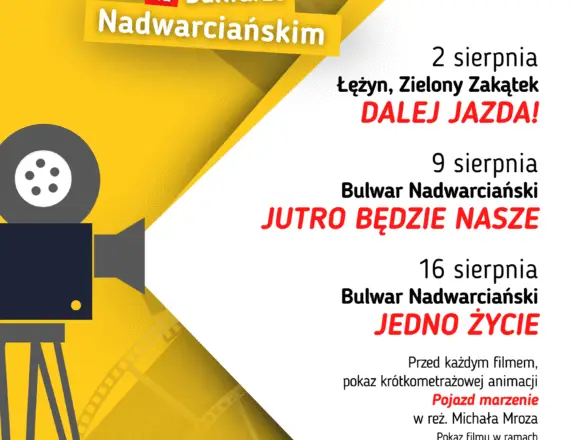 Dobre Filmy na&nbsp;Bulwarze Nadwarciańskim – Letnie Kino Plenerowe w&nbsp;Koninie